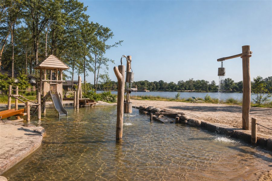 Water-play area at Speelland Beekse Bergen